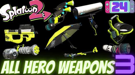 splatoon 2 all hero weapons.